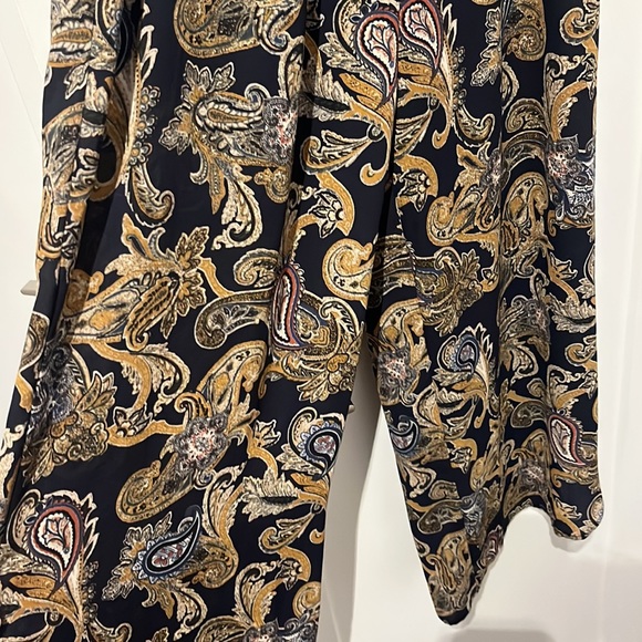 Audrey 3+1 Off-the-shoulder Multi-Coloured Wide-Leg Calf Length Jumpsuit Size M - Picture 4 of 7